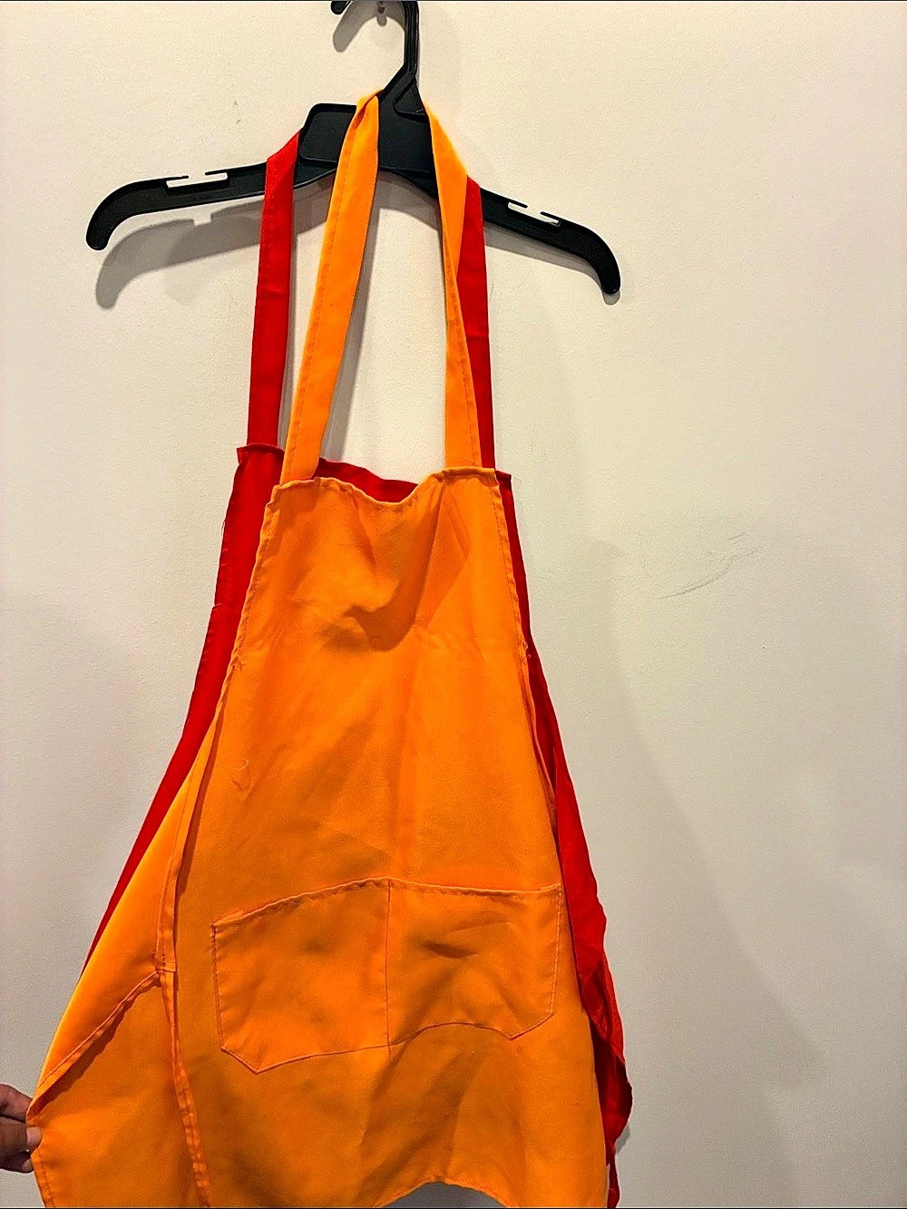 Color Block Apron in Red & Blue - Picture 2 of 3